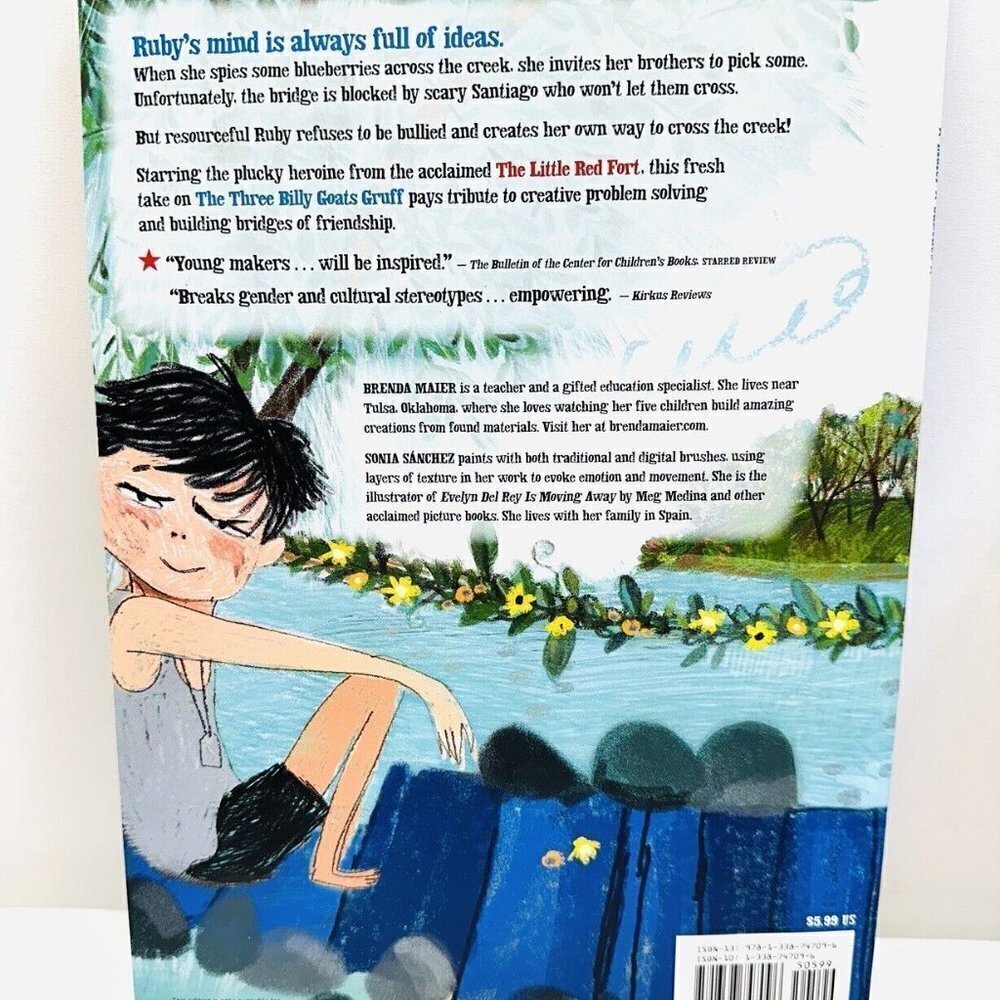 THE LITTLE BLUE BRIDGE Paperback Book by Brenda Maier Brand New - Picture 2 of 2
